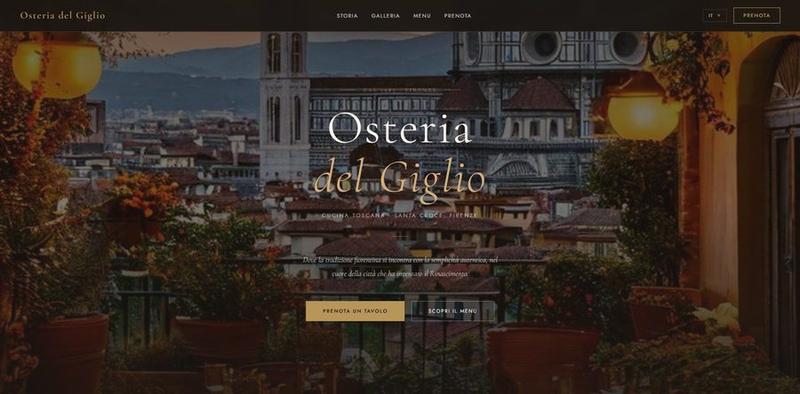 Anteprima sito Osteria del Giglio - ristorante toscano Firenze
