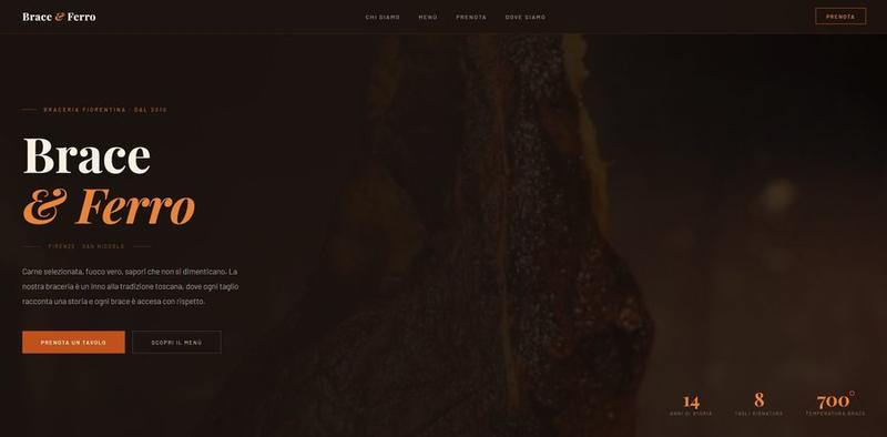 Anteprima sito Brace e Ferro - braceria Firenze